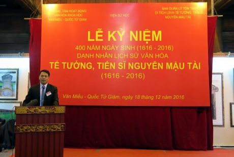 Lễ kỷ niệm 400 năm ngày sinh Danh Nhân lịch sử văn hoá Nguyễn Mậu Tài (1616-2016)